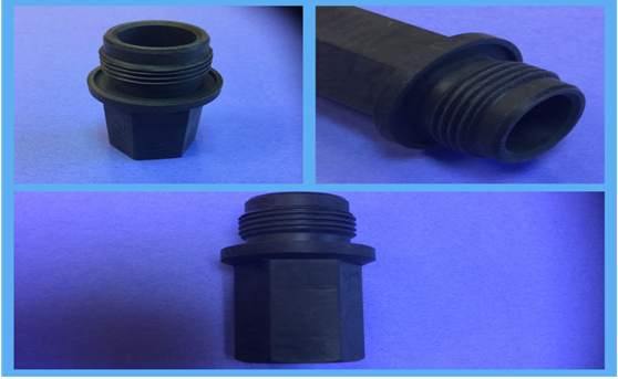 custom plastic flex tube cnc turned parts
